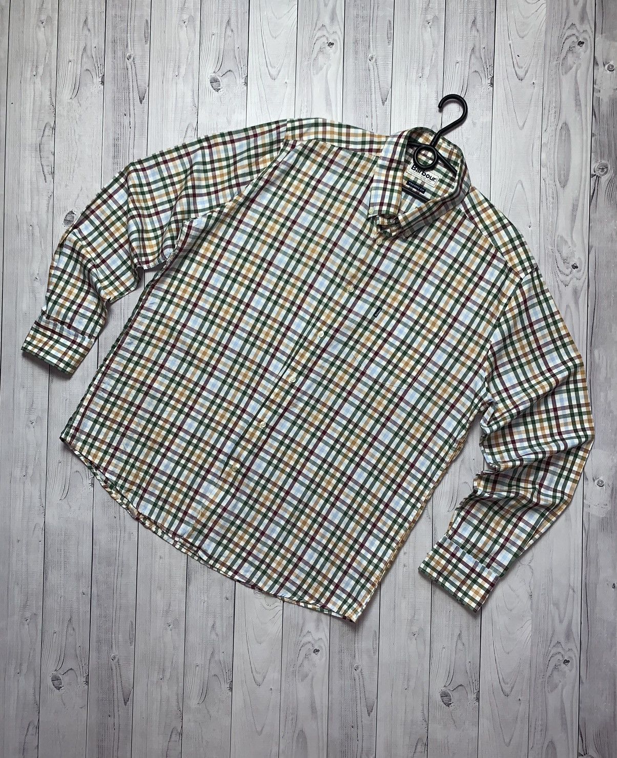 Vintage Barbour plaid shirt size XXL rare
