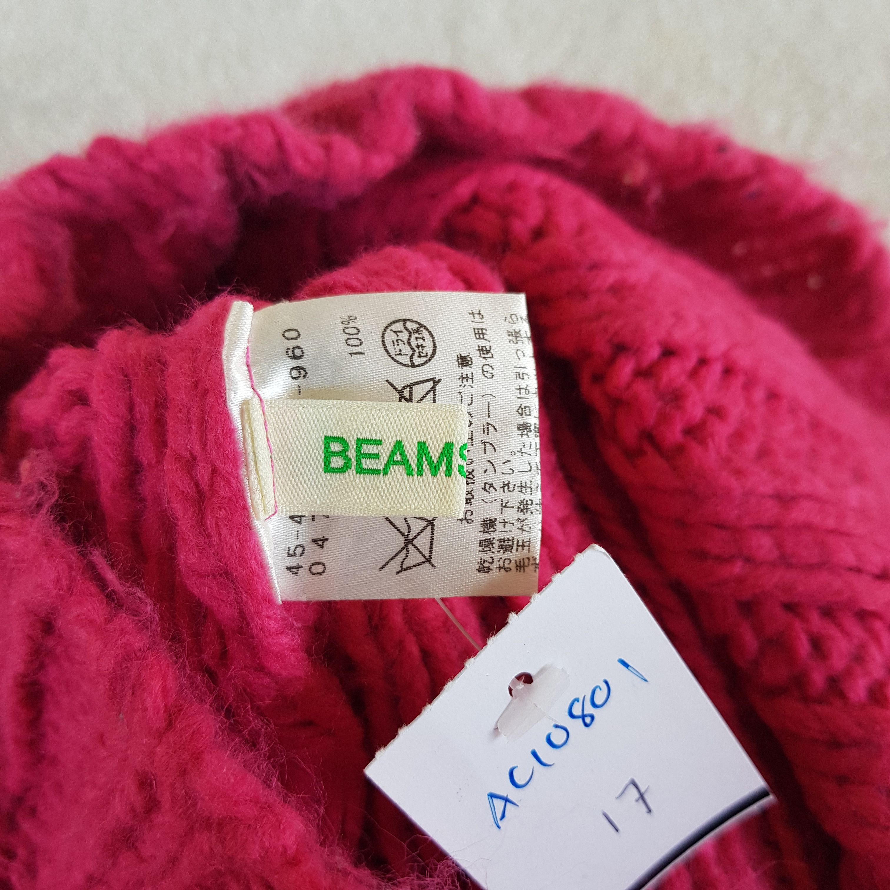 Japanese Brand × Vintage Japanese Beams Beanie Knitted Smile Beams Plus Hats Size ONE SIZE - 7 Thumbnail