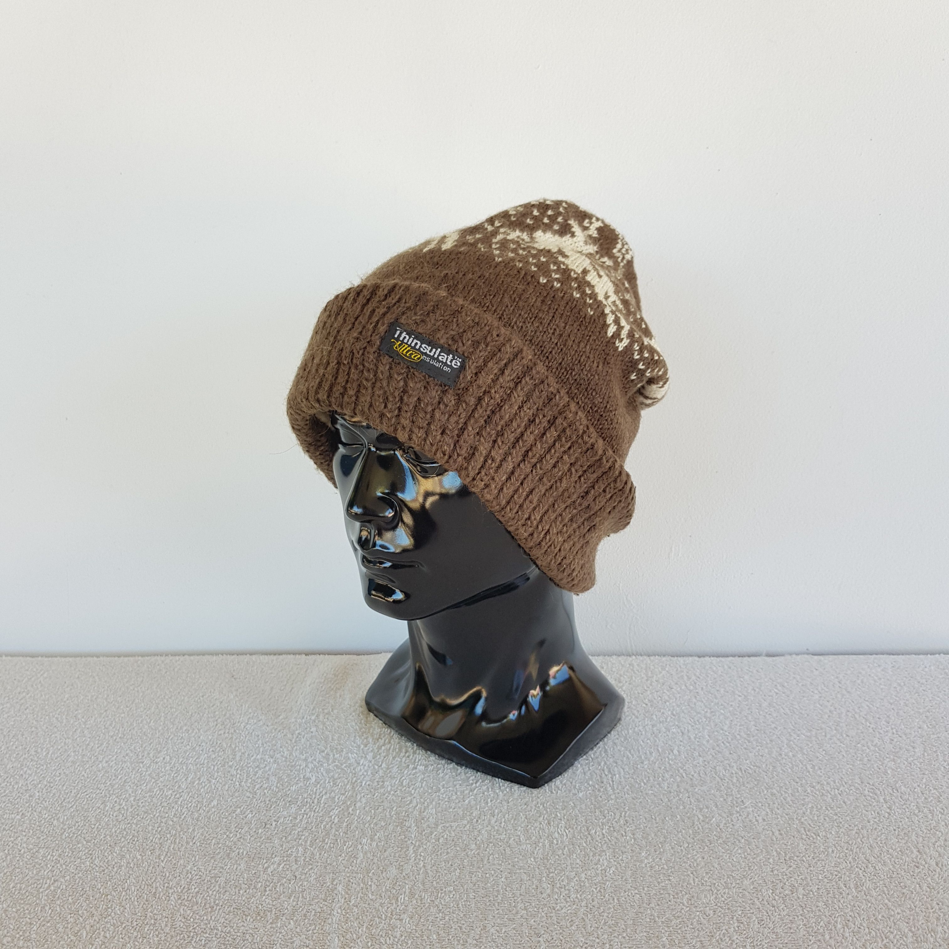 Vintage Unknown Japanese Hats Knitted Crochet Beanie
