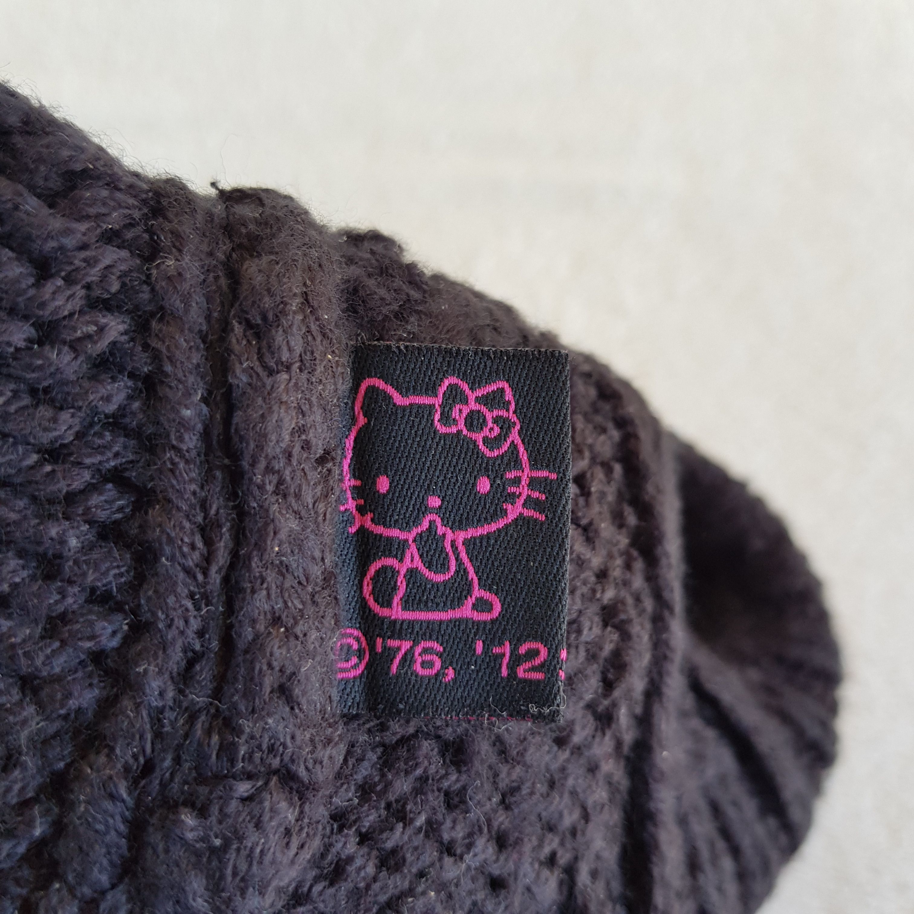 Japanese Brand × Vintage Vintage Helo Kitty Beanie Snow Cap Knitted Pom Pom Hats Size ONE SIZE - 6 Thumbnail