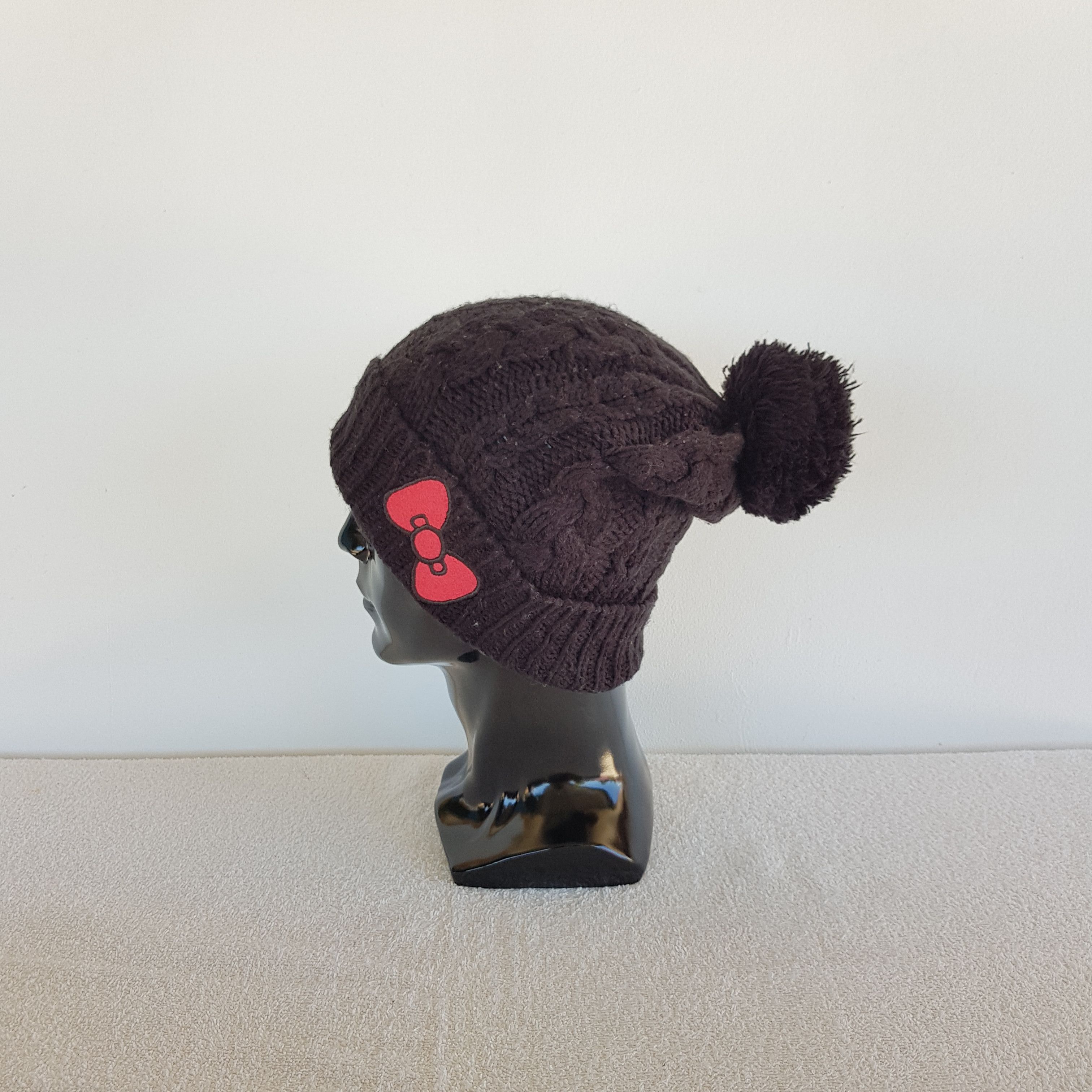Japanese Brand × Vintage Vintage Helo Kitty Beanie Snow Cap Knitted Pom Pom Hats Size ONE SIZE - 4 Thumbnail