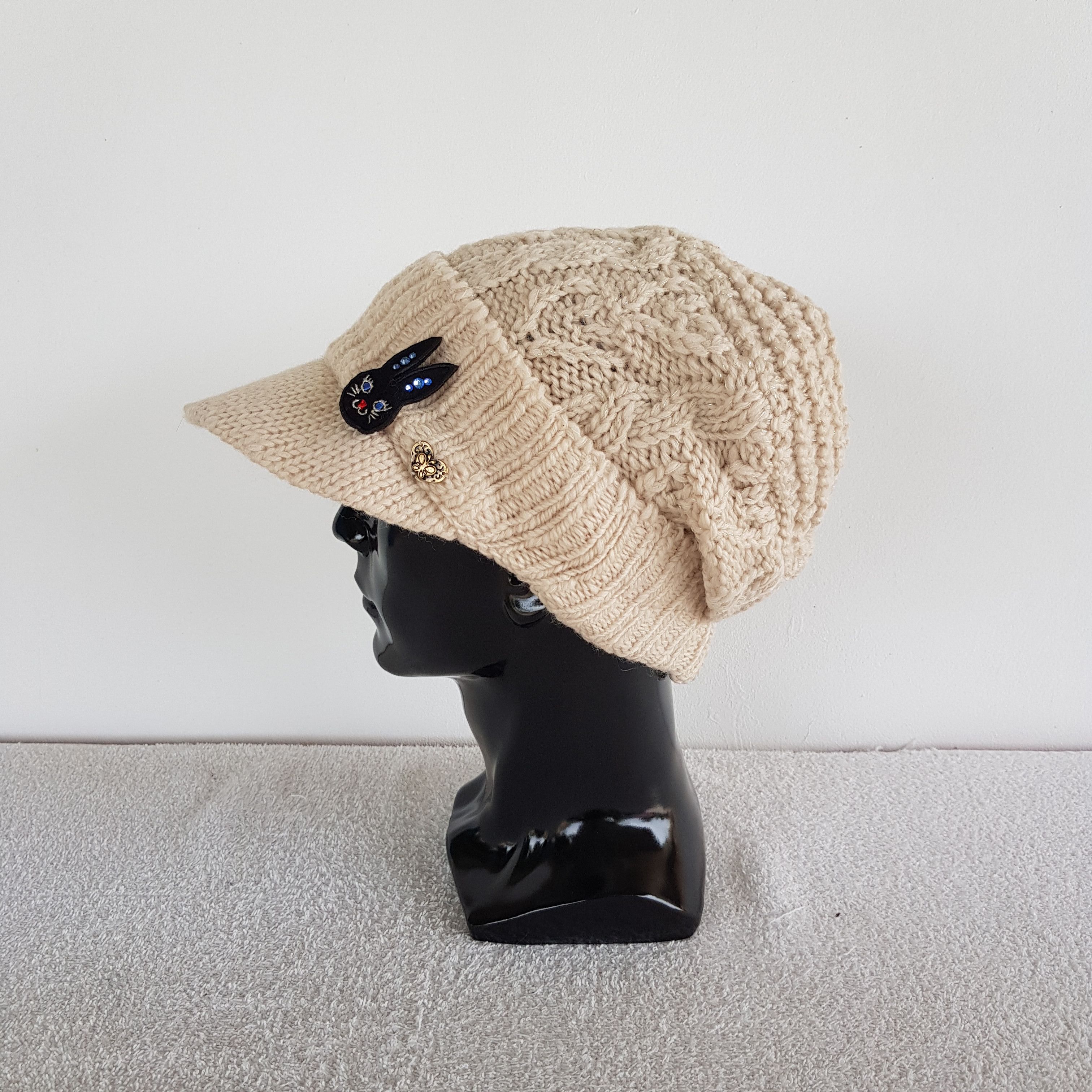 Japanese Brand × Vintage Japanese Knitted Crochet Beanie Snow Cap Japanese Hats Size ONE SIZE - 4 Thumbnail