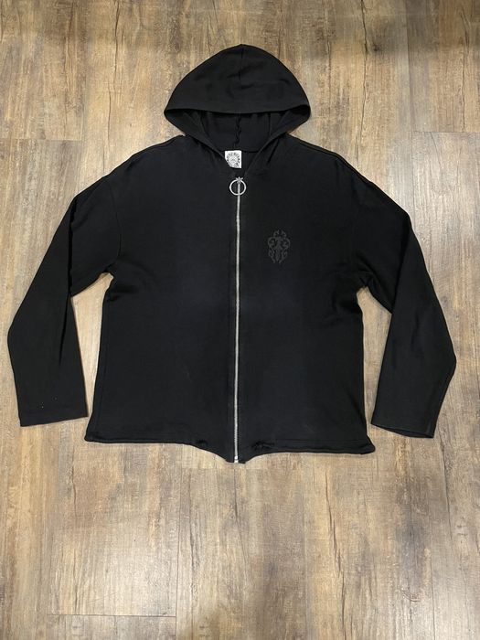 Chrome Hearts RARE Chrome Hearts Vine Dagger Horseshoe Black Zip Up ...