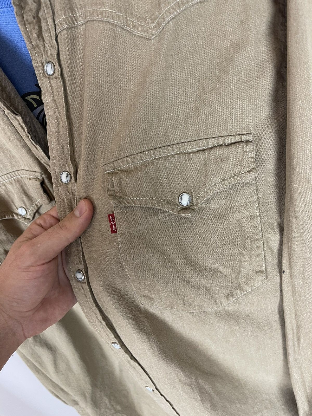 Levi's Levi’s vintage 90s denim button up long sleeve shirt Size US L / EU 52-54 / 3 - 10 Thumbnail