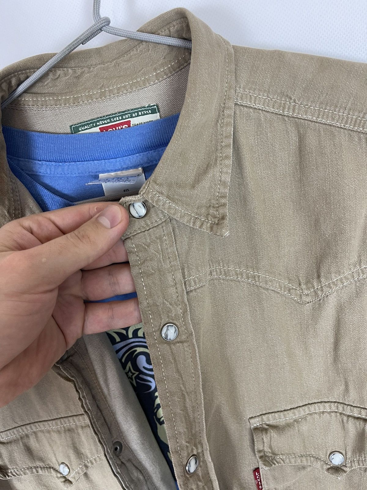 Levi's Levi’s vintage 90s denim button up long sleeve shirt Size US L / EU 52-54 / 3 - 7 Thumbnail