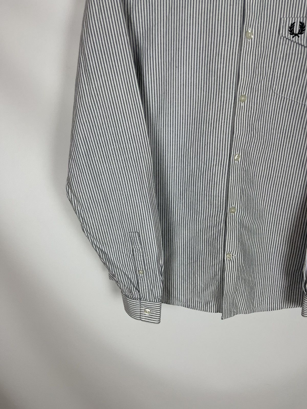 Fred Perry Fred Perry striped long sleeve button up shirt logo Size US M / EU 48-50 / 2 - 3 Thumbnail