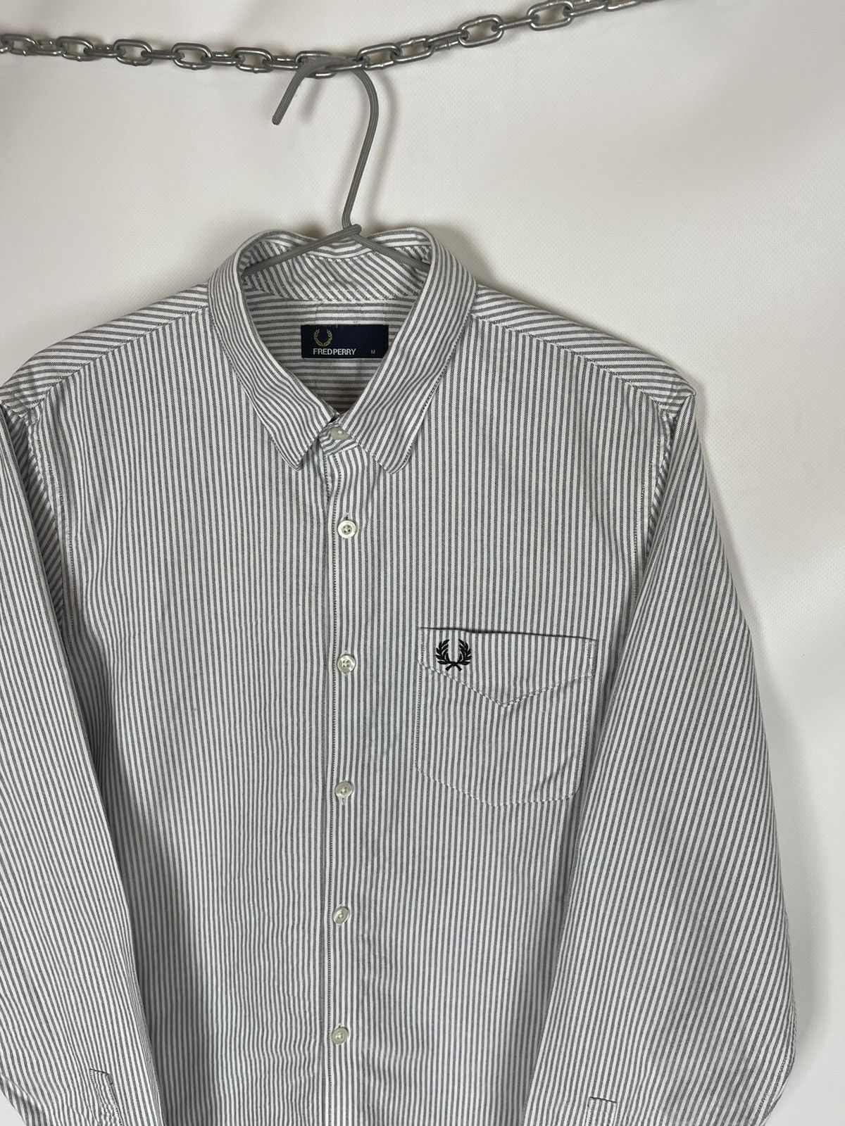 Fred Perry Fred Perry striped long sleeve button up shirt logo Size US M / EU 48-50 / 2 - 4 Thumbnail