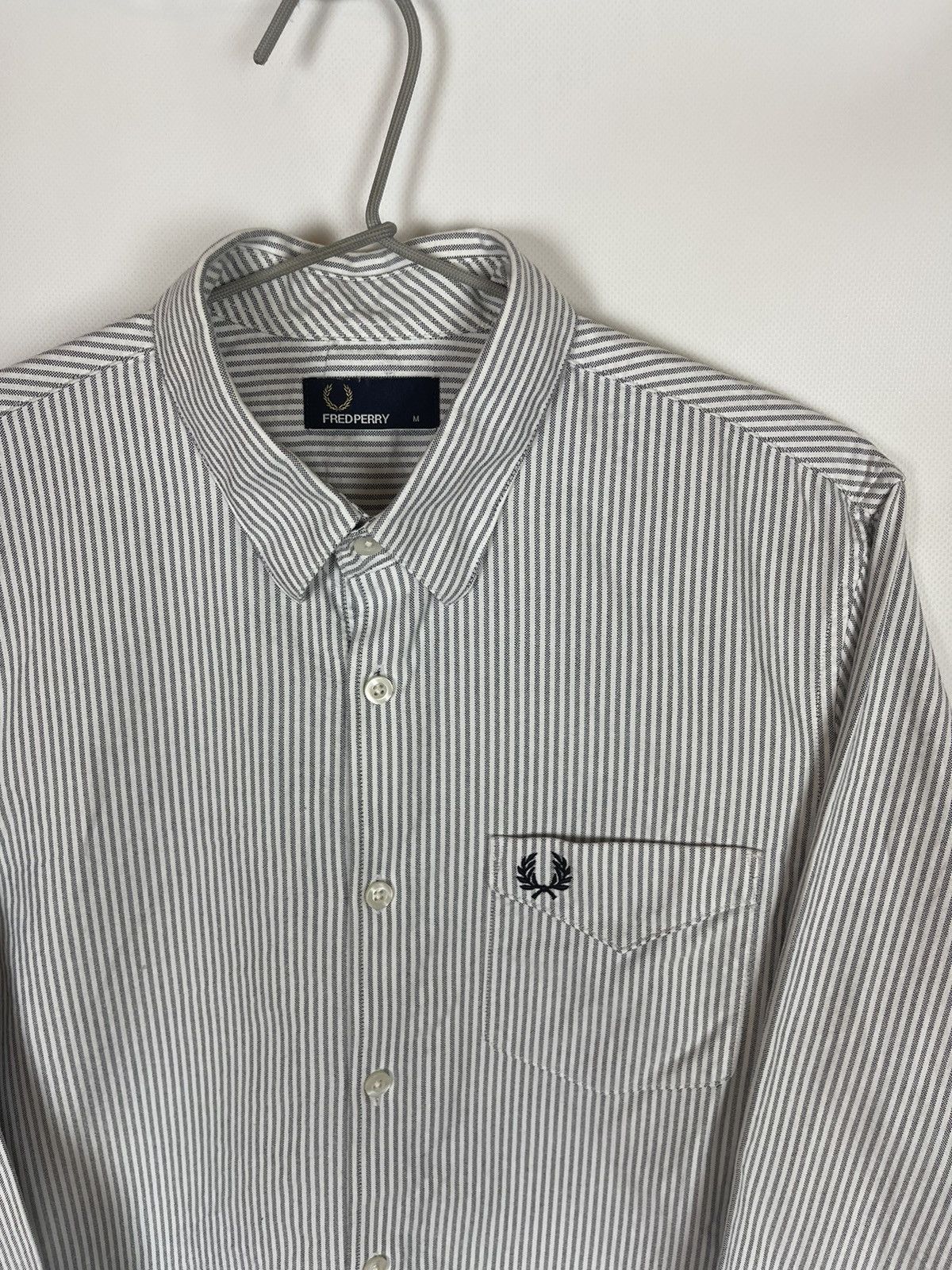 Fred Perry Fred Perry striped long sleeve button up shirt logo Size US M / EU 48-50 / 2 - 7 Thumbnail