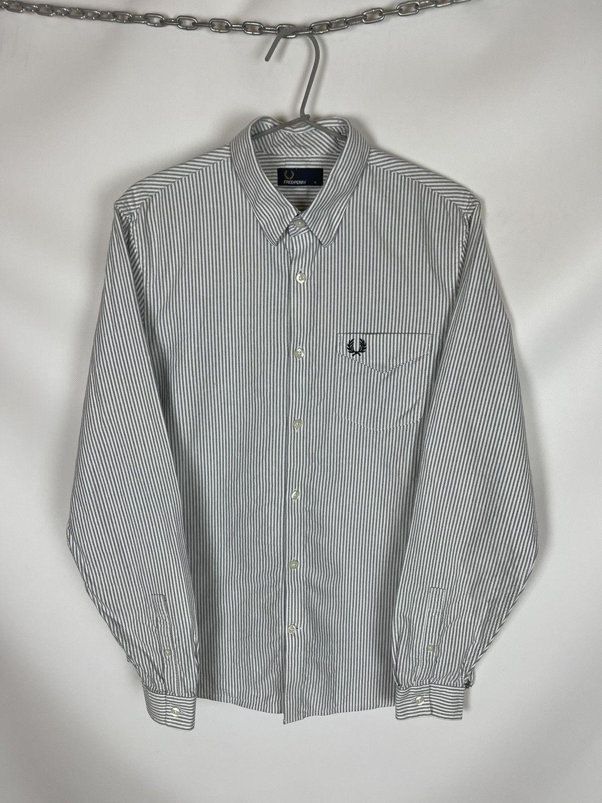 Fred Perry Fred Perry striped long sleeve button up shirt logo Size US M / EU 48-50 / 2 - 1 Thumbnail