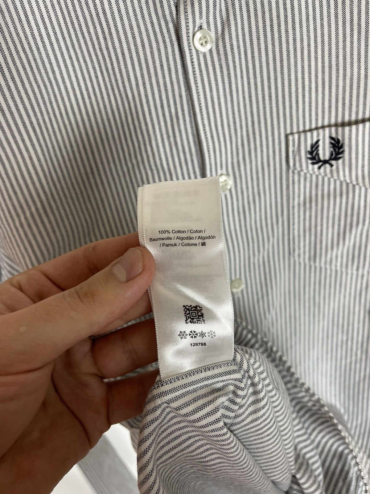 Fred Perry Fred Perry striped long sleeve button up shirt logo Size US M / EU 48-50 / 2 - 9 Thumbnail