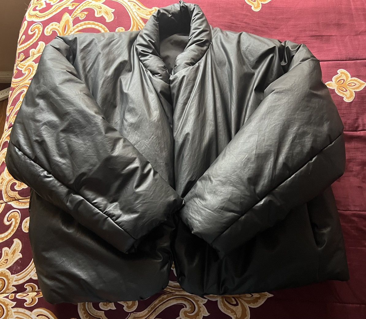 yeezy x gap round jacket black
