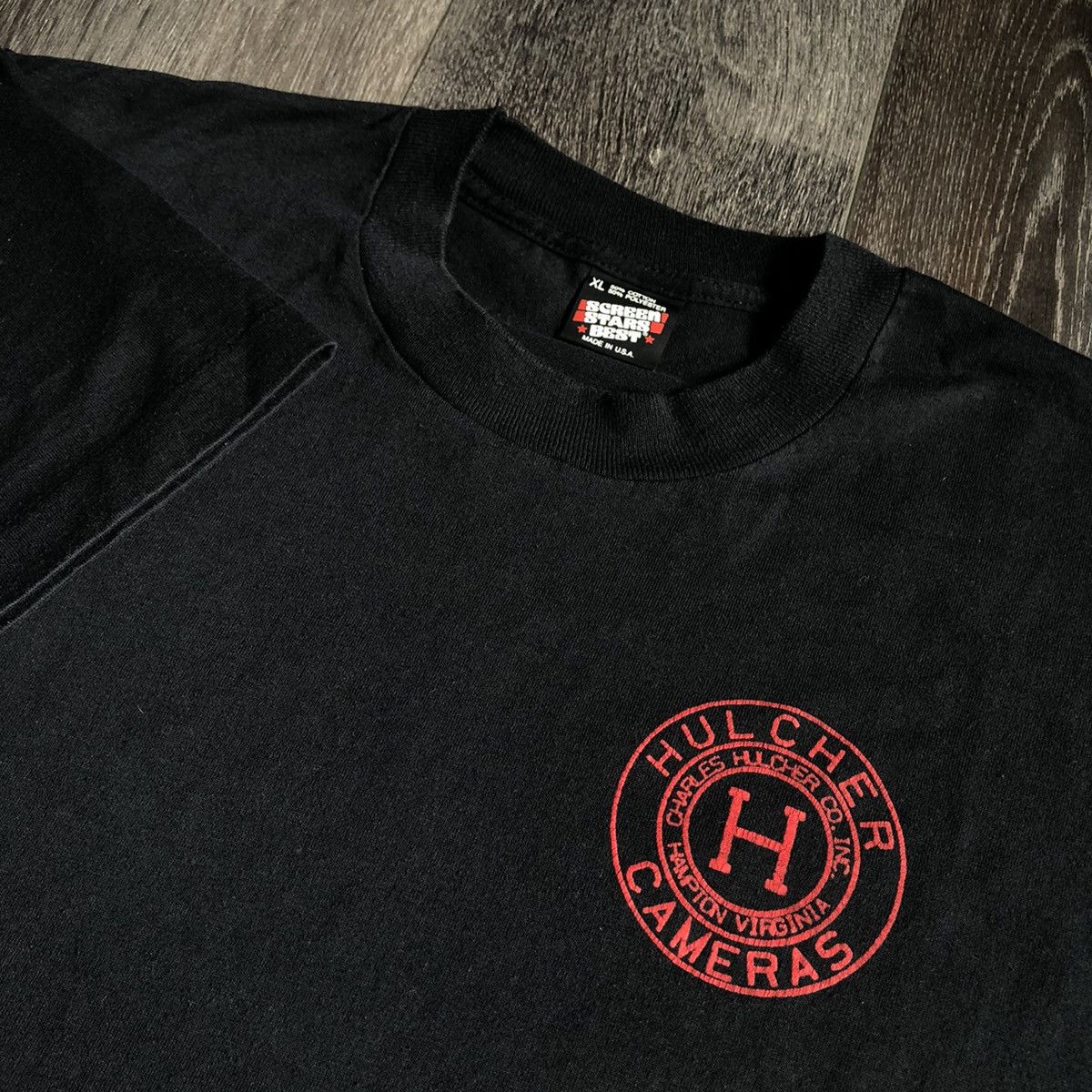 Vintage Vintage 1990s Hulcher Cameras Hulcherama Retro Logo T Shirt Size US XL / EU 56 / 4 - 2 Thumbnail