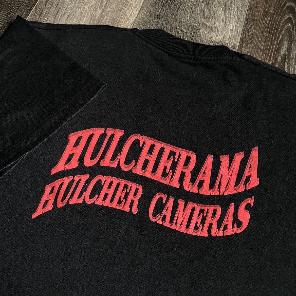 Vintage Vintage 1990s Hulcher Cameras Hulcherama Retro Logo T Shirt Size US XL / EU 56 / 4 - 1 Thumbnail