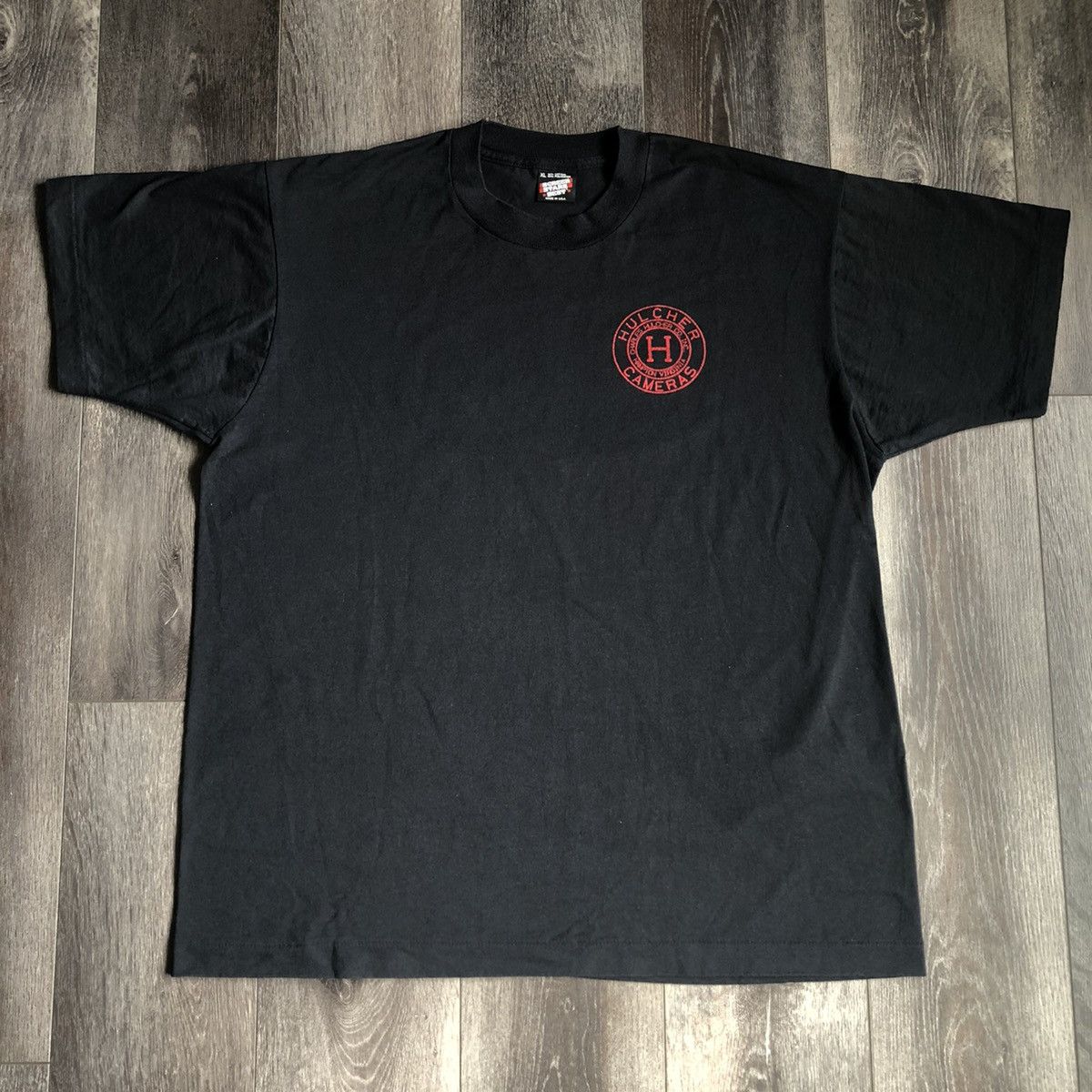 Vintage Vintage 1990s Hulcher Cameras Hulcherama Retro Logo T Shirt Size US XL / EU 56 / 4 - 4 Thumbnail
