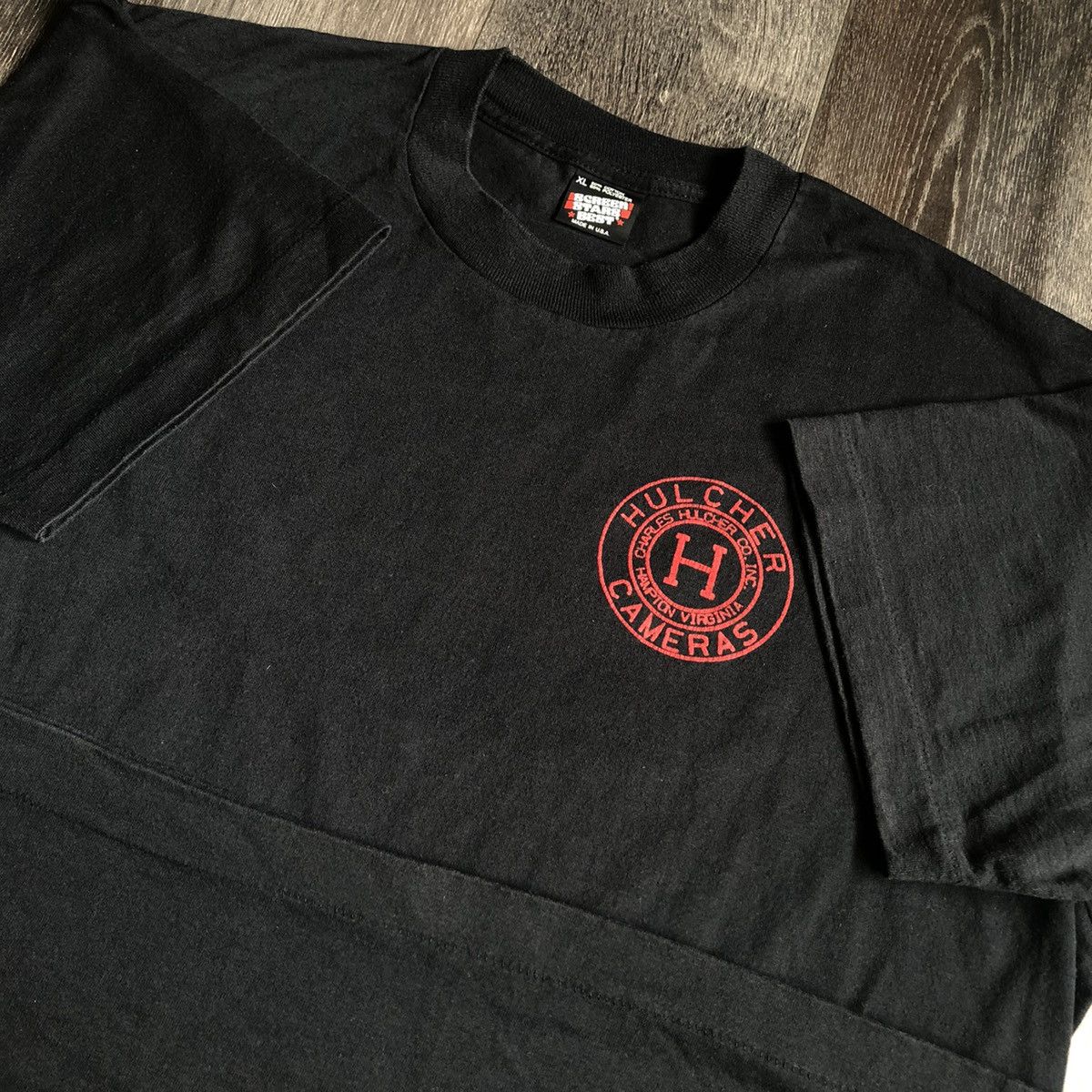 Vintage Vintage 1990s Hulcher Cameras Hulcherama Retro Logo T Shirt Size US XL / EU 56 / 4 - 8 Thumbnail