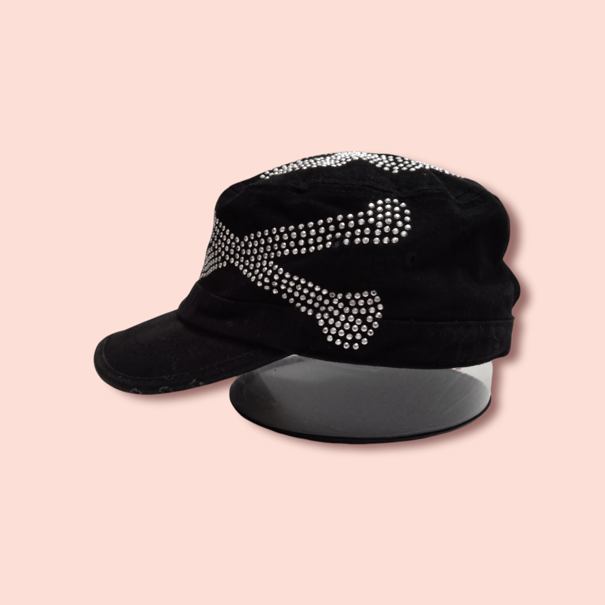 Seditionaries SKULL & BONES STUDDED BEADS ARMY HAT Size ONE SIZE - 6 Thumbnail