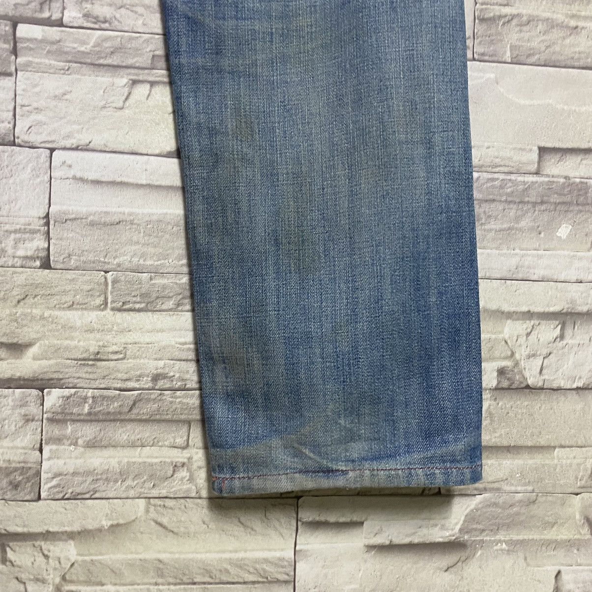 Levi's Levis Red Distressed Denim Selvedge Jeans Size US 30 / EU 46 - 14 Thumbnail