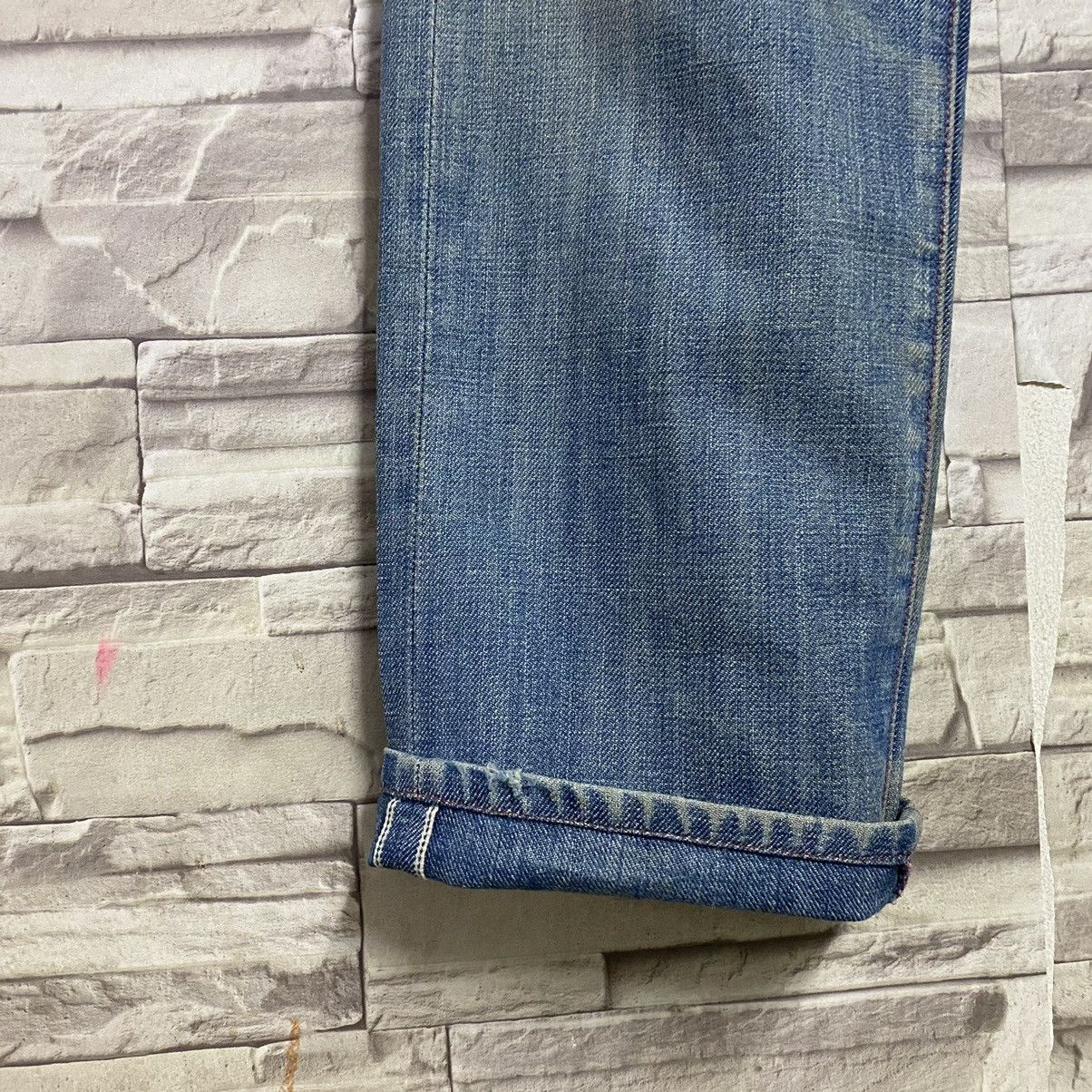 Levi's Levis Red Distressed Denim Selvedge Jeans Size US 30 / EU 46 - 8 Thumbnail