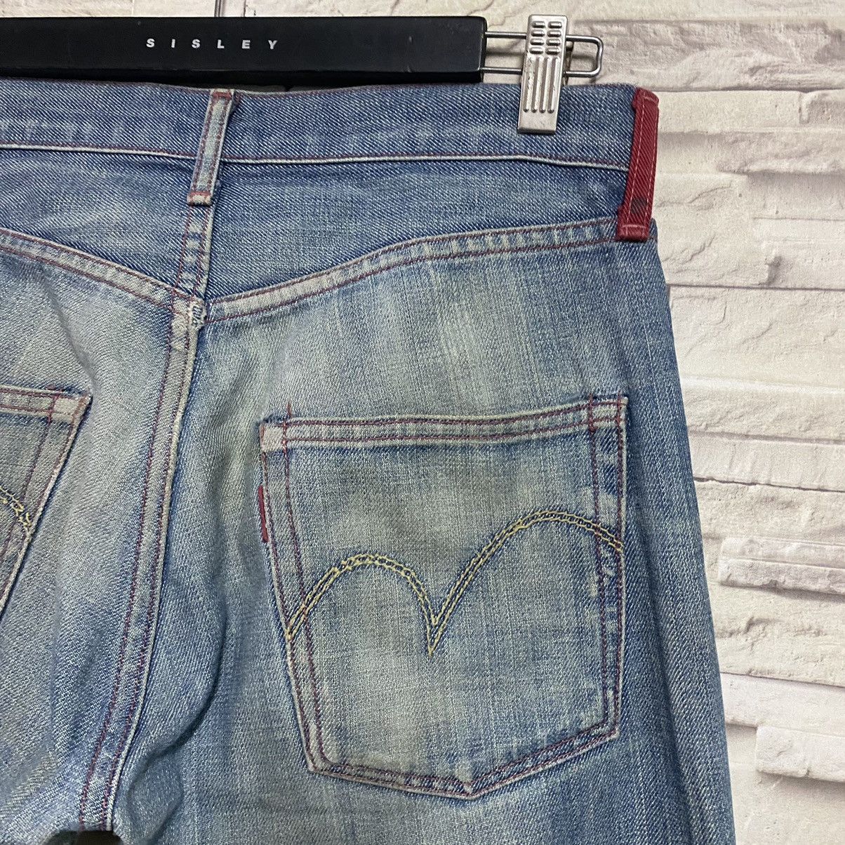 Levi's Levis Red Distressed Denim Selvedge Jeans Size US 30 / EU 46 - 1 Thumbnail