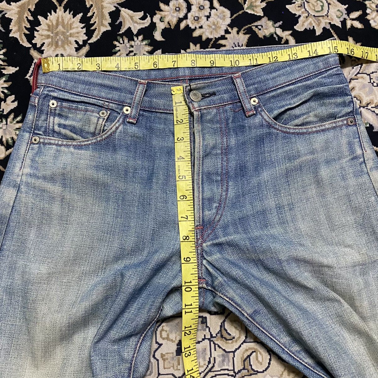 Levi's Levis Red Distressed Denim Selvedge Jeans Size US 30 / EU 46 - 19 Thumbnail