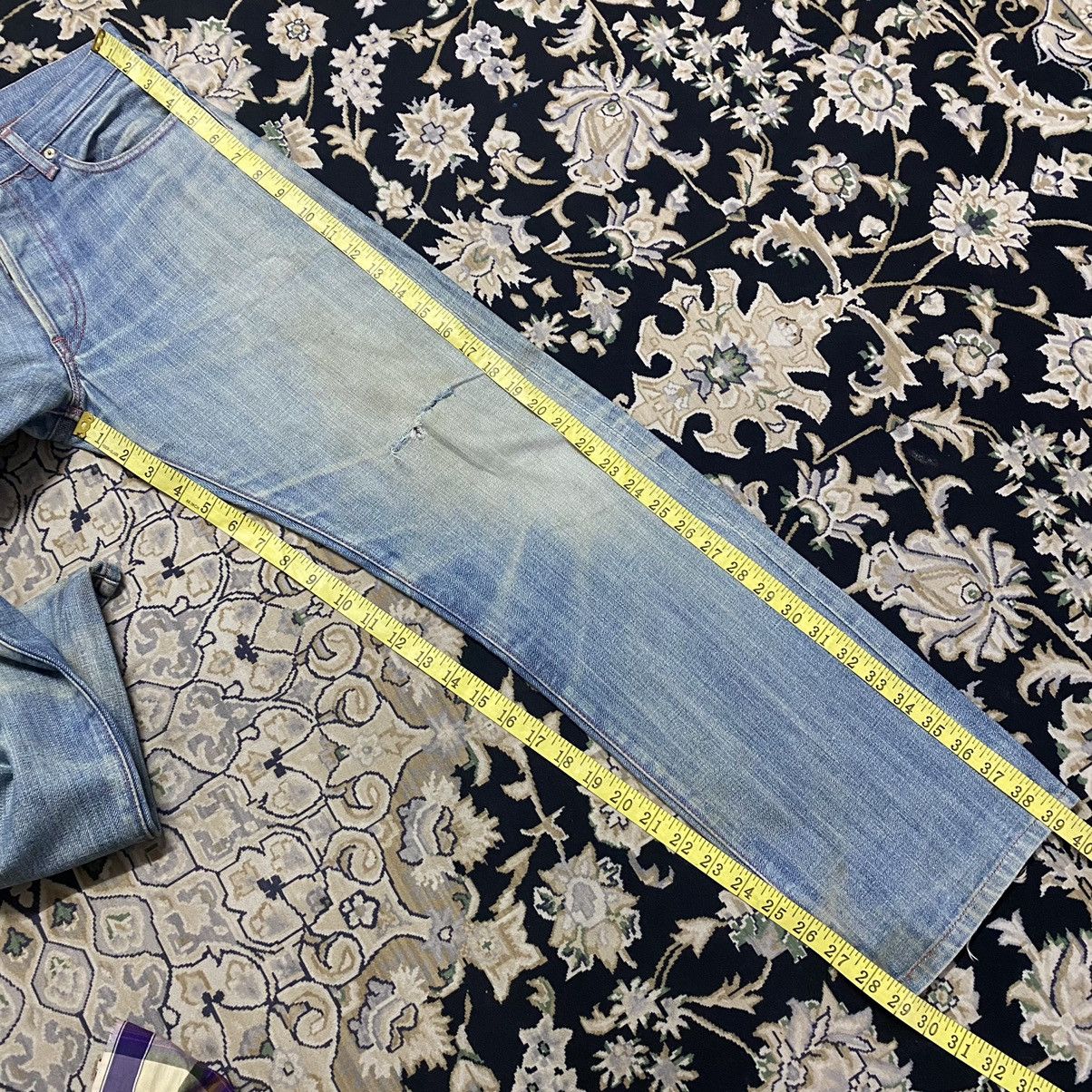 Levi's Levis Red Distressed Denim Selvedge Jeans Size US 30 / EU 46 - 20 Thumbnail