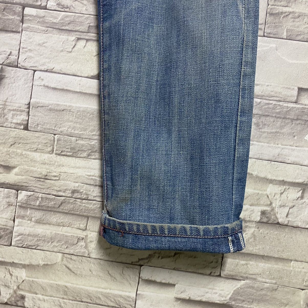 Levi's Levis Red Distressed Denim Selvedge Jeans Size US 30 / EU 46 - 9 Thumbnail