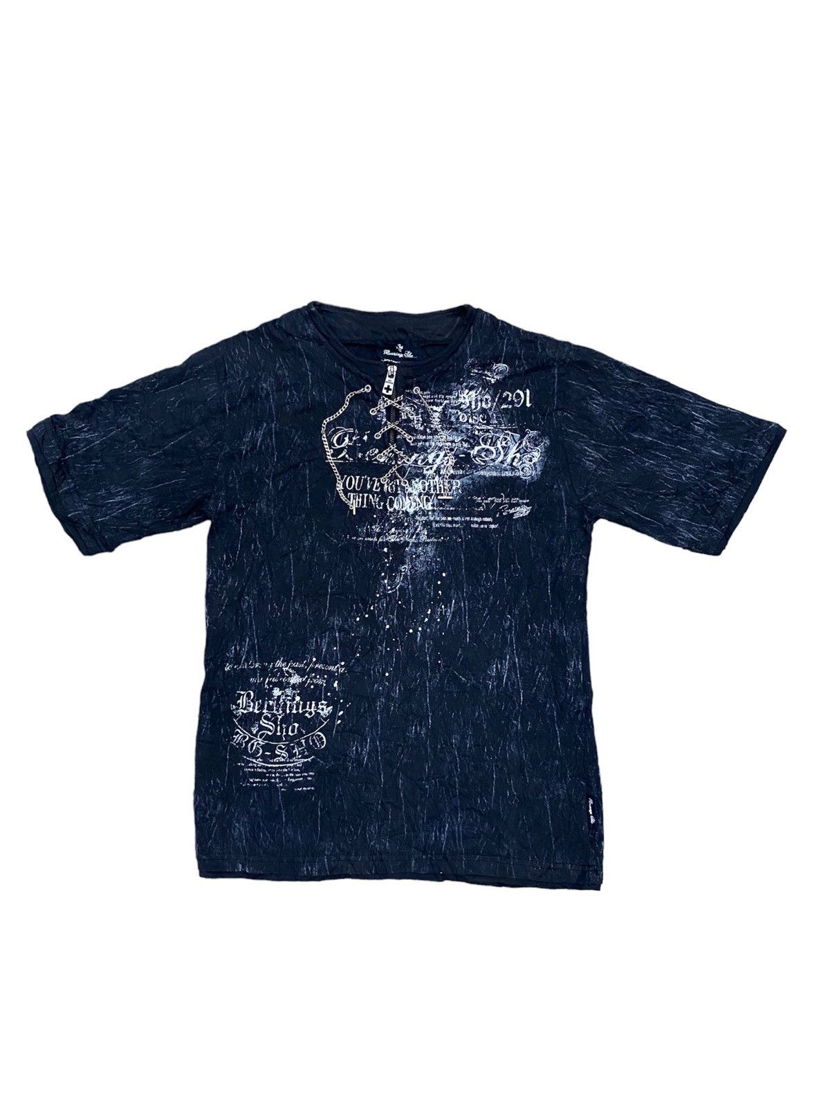 Japanese Brand 🔥 Rare 🔥 Punk Style Poem Chain Collar T Shirt Size US M / EU 48-50 / 2 - 1 Thumbnail