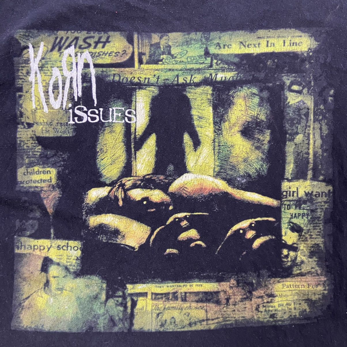 Vintage 2000s KORN ISSUES FADED TEE - 793 Size US XL / EU 56 / 4 - 2 Thumbnail