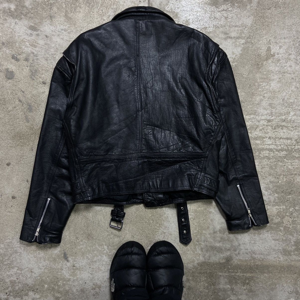 Genuine Leather 1970s LEATHER JACKET- № 2274 Size US L / EU 52-54 / 3 - 7 Thumbnail