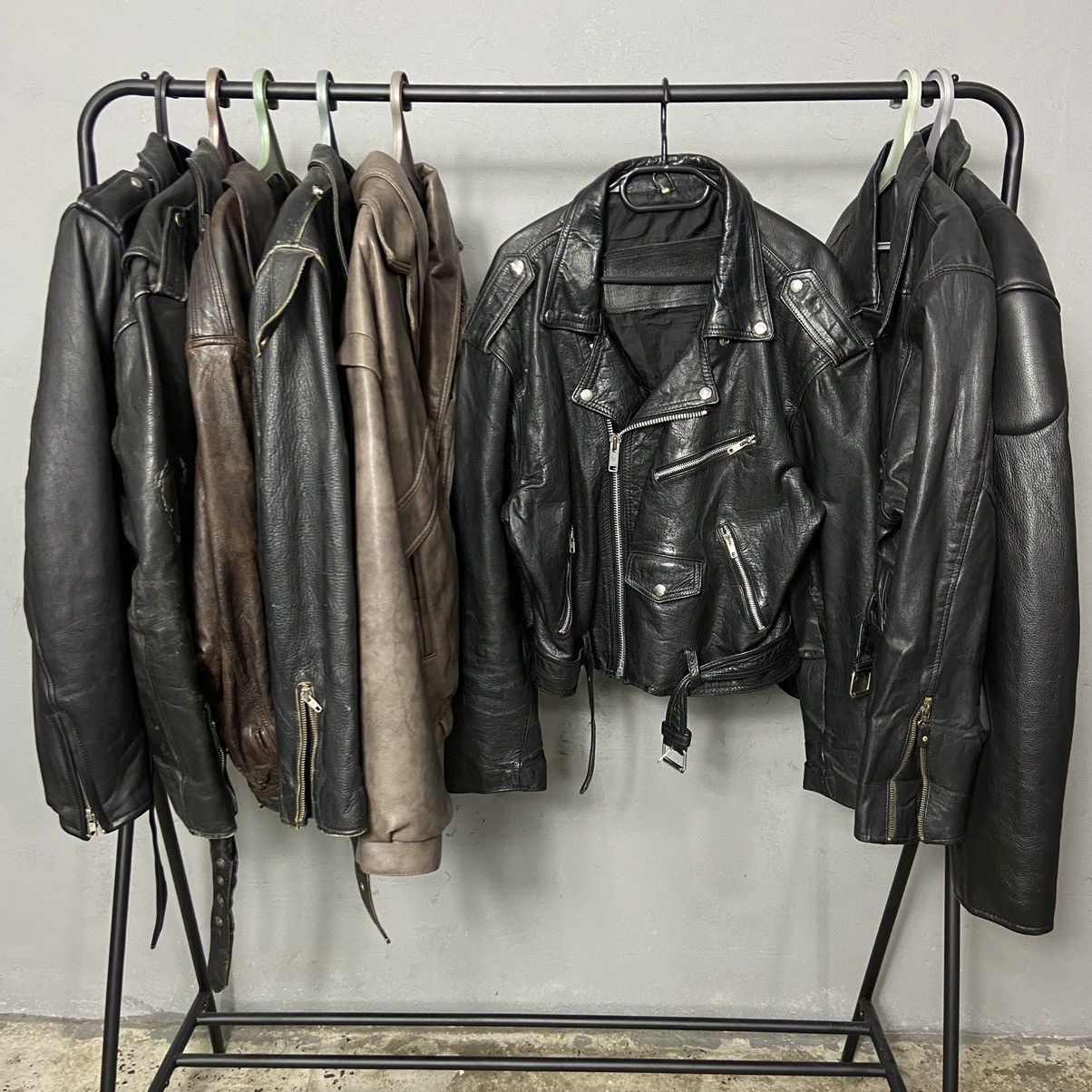 Genuine Leather 1970s LEATHER JACKET- № 2274 Size US L / EU 52-54 / 3 - 2 Thumbnail