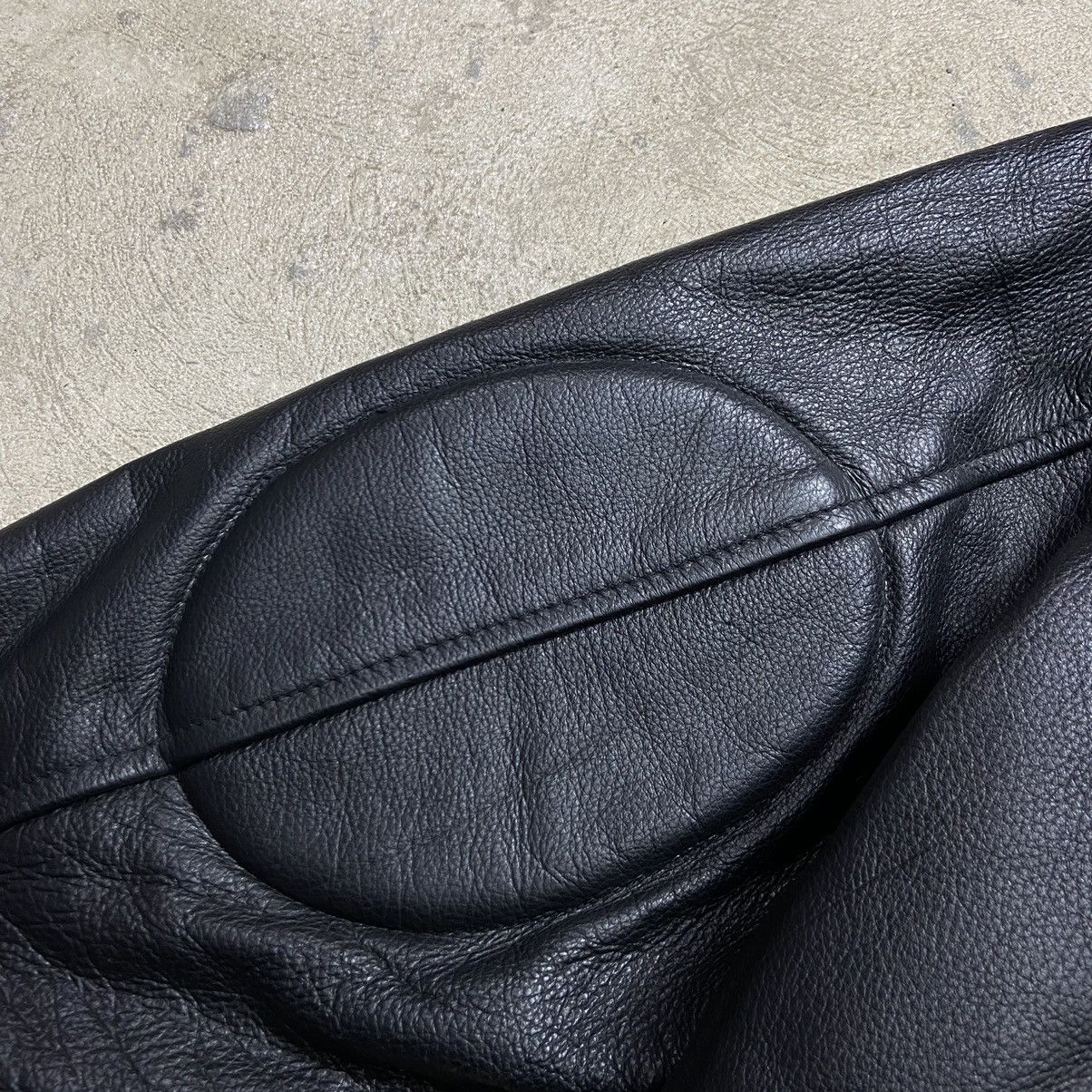 Genuine Leather 1980s BIKER LEATHER JACKET EXCELLENT VINTAGE QUALITY - 2273 Size US L / EU 52-54 / 3 - 11 Thumbnail