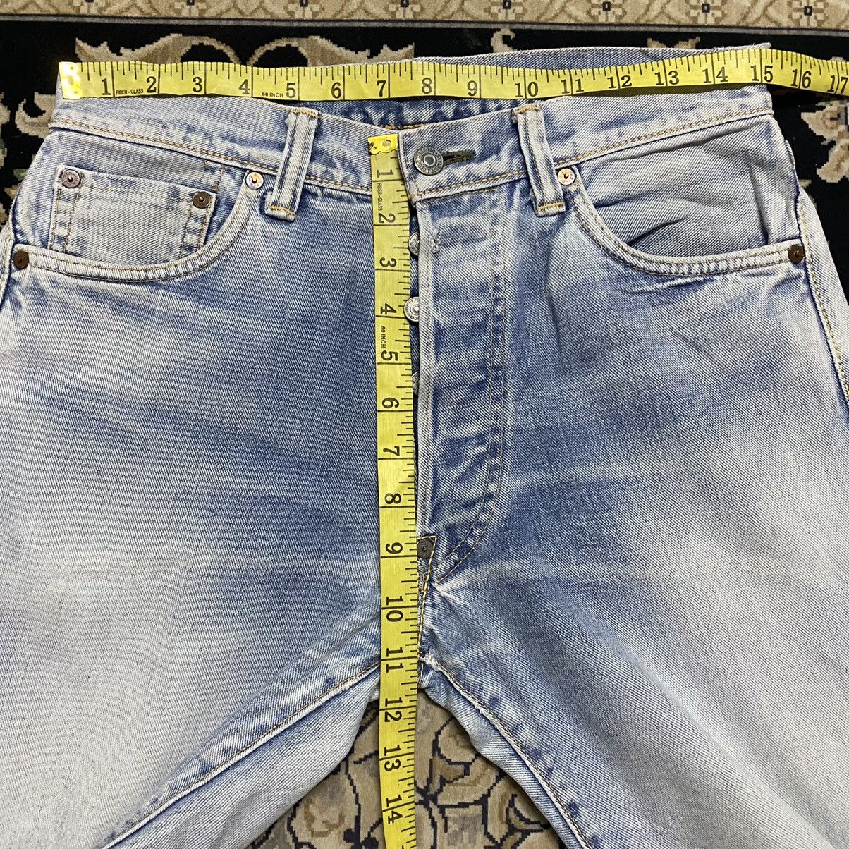 Evisu Vintage Evisu No2 Overwashed Denim Selvedge Jeans Size US 30 / EU 46 - 22 Thumbnail
