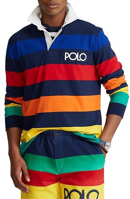 Image of Polo Ralph Laurent Color Block Rugby Xl, Men's