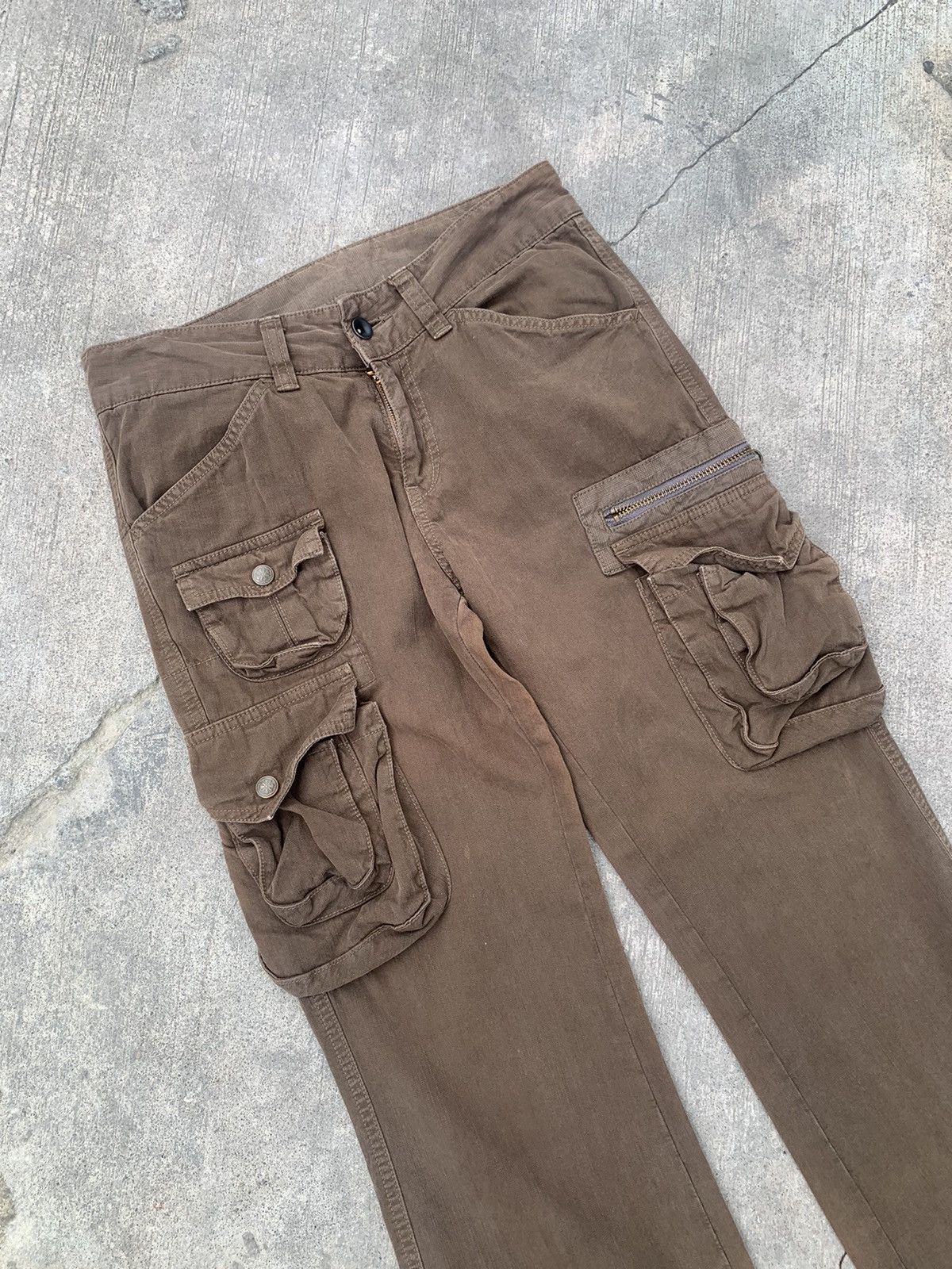Japanese Brand Et boite flared tactical multipocket cargo pants for women Size US 30 / EU 46 - 2 Thumbnail