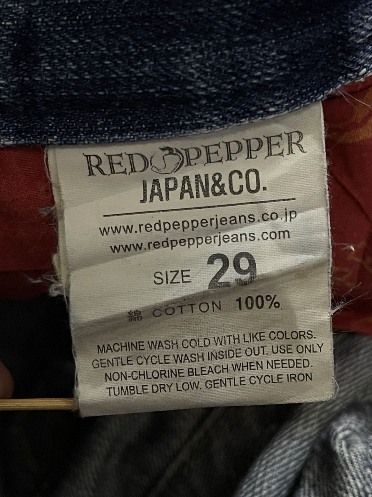 Japanese Brand × Kapital GRAILED🔥Special Edition Red Pepper Distressed Denim Jeans Size US 30 / EU 46 - 11 Thumbnail