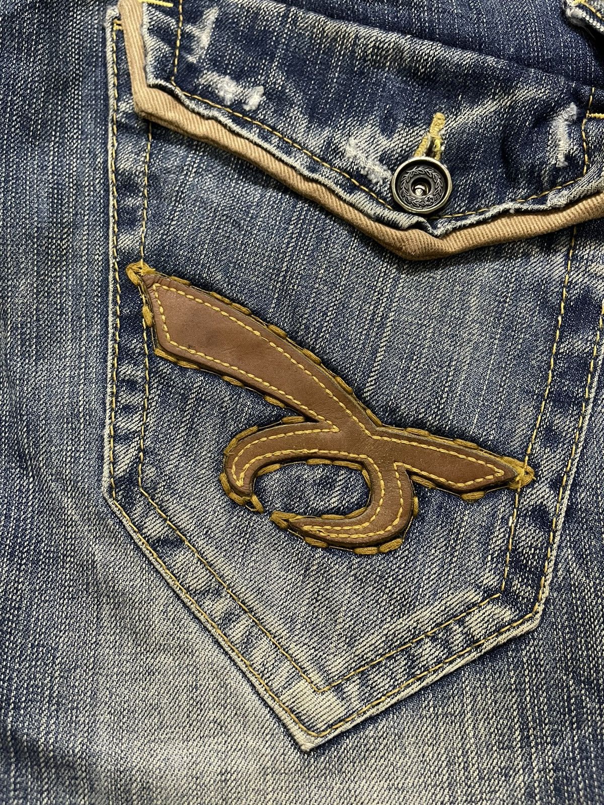 Japanese Brand × Kapital GRAILED🔥Special Edition Red Pepper Distressed Denim Jeans Size US 30 / EU 46 - 4 Thumbnail