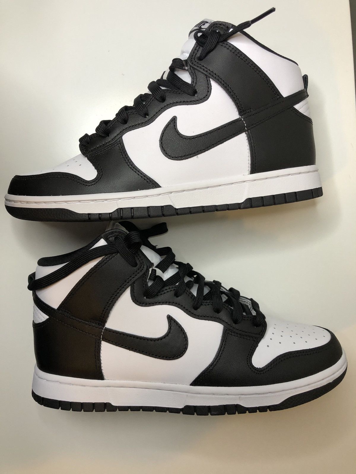 dunk high black white panda