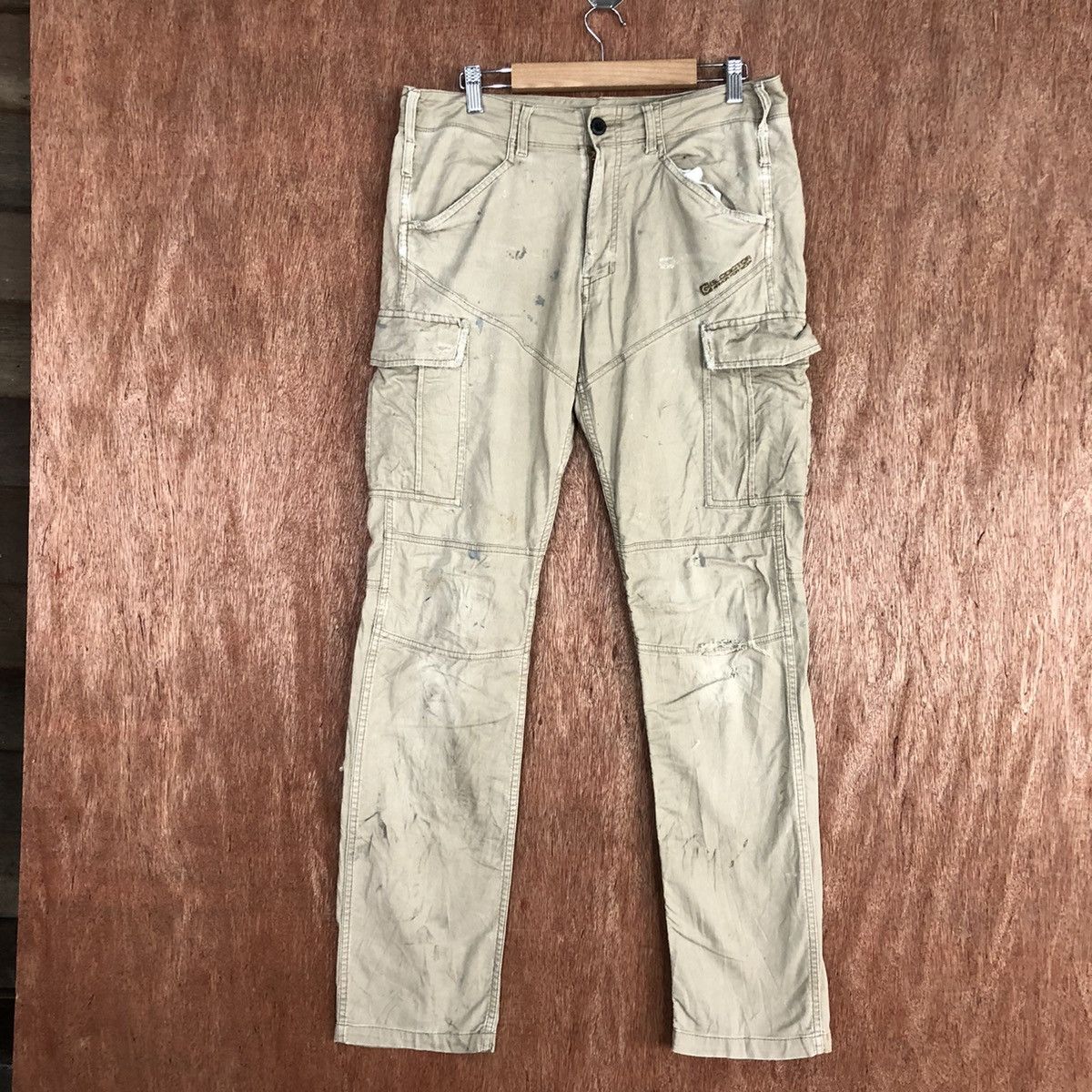 Vintage Gladiator Distressed Cargo Pant Multiple Pockets