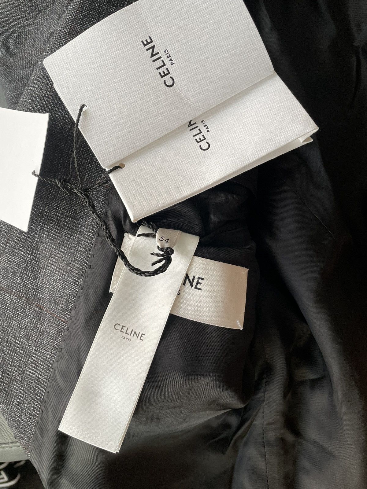 Celine × Hedi Slimane $3,600 Runway Celine Paris Virgin Wool Blazer by Hedi Size 54R - 9 Thumbnail