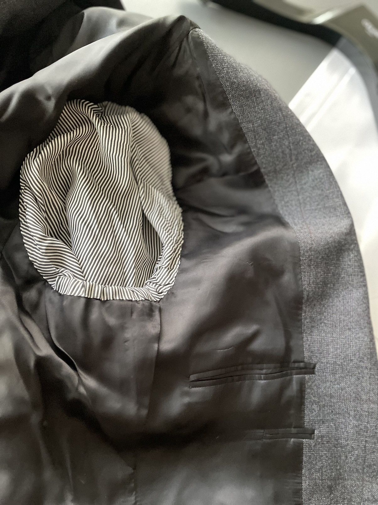 Celine × Hedi Slimane $3,600 Runway Celine Paris Virgin Wool Blazer by Hedi Size 54R - 18 Thumbnail