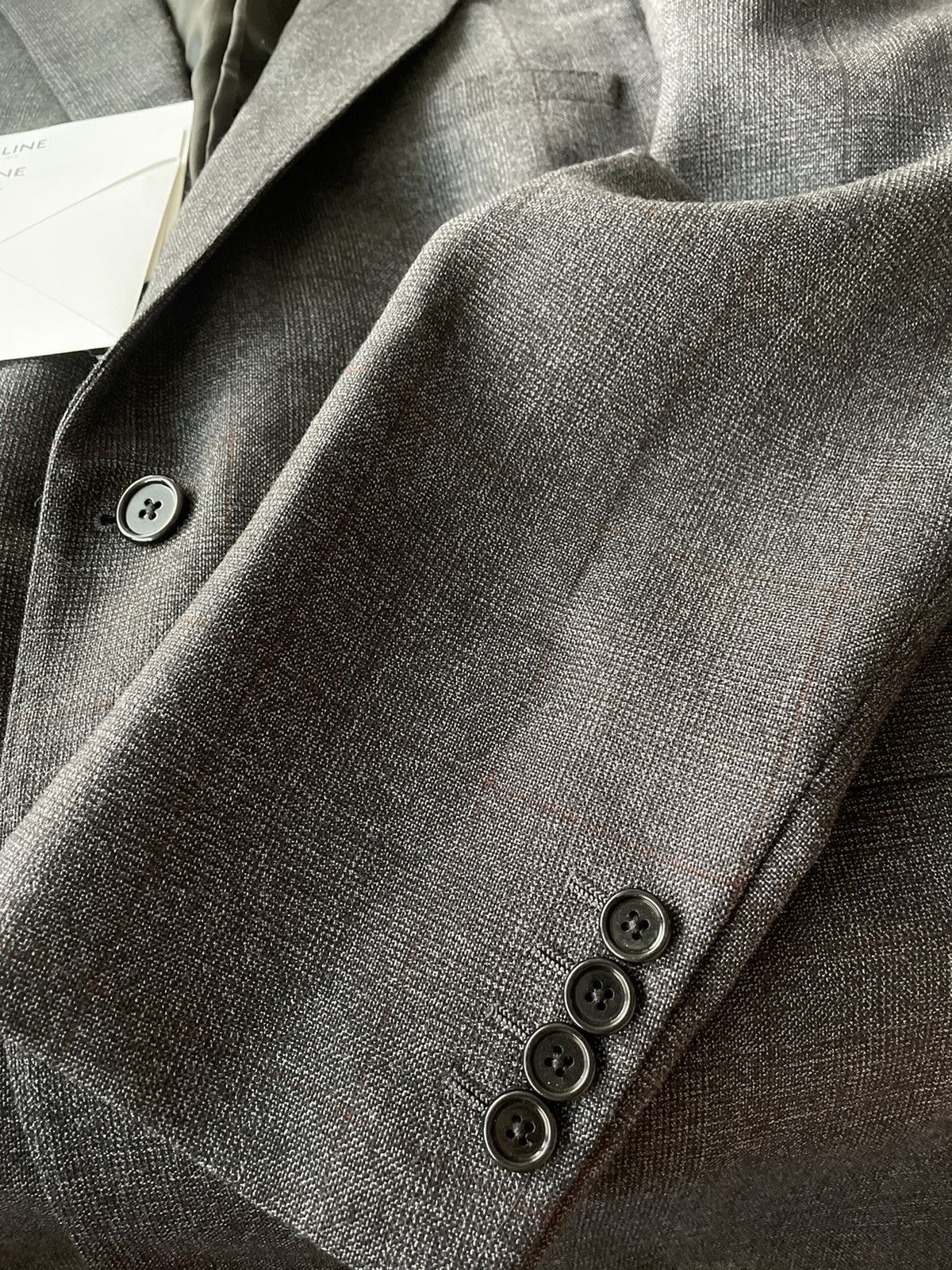 Celine × Hedi Slimane $3,600 Runway Celine Paris Virgin Wool Blazer by Hedi Size 54R - 20 Thumbnail