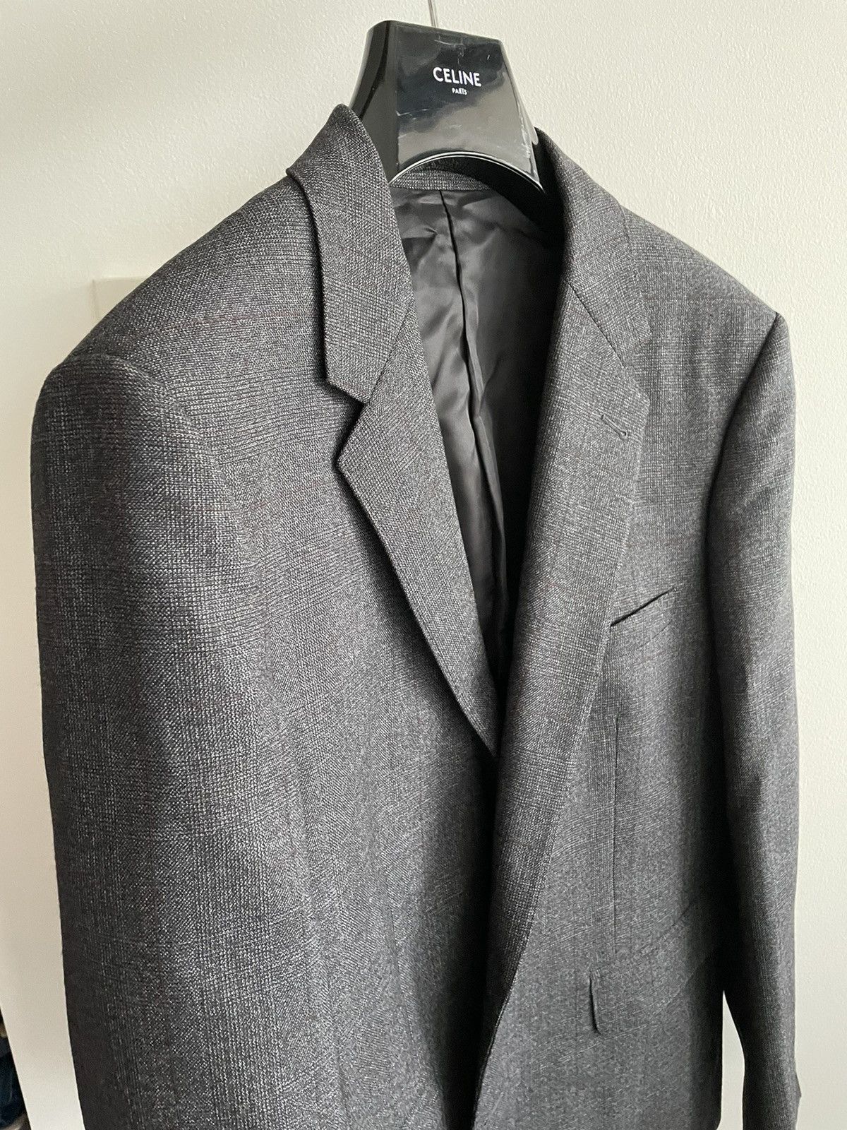 Celine × Hedi Slimane $3,600 Runway Celine Paris Virgin Wool Blazer by Hedi Size 54R - 13 Thumbnail