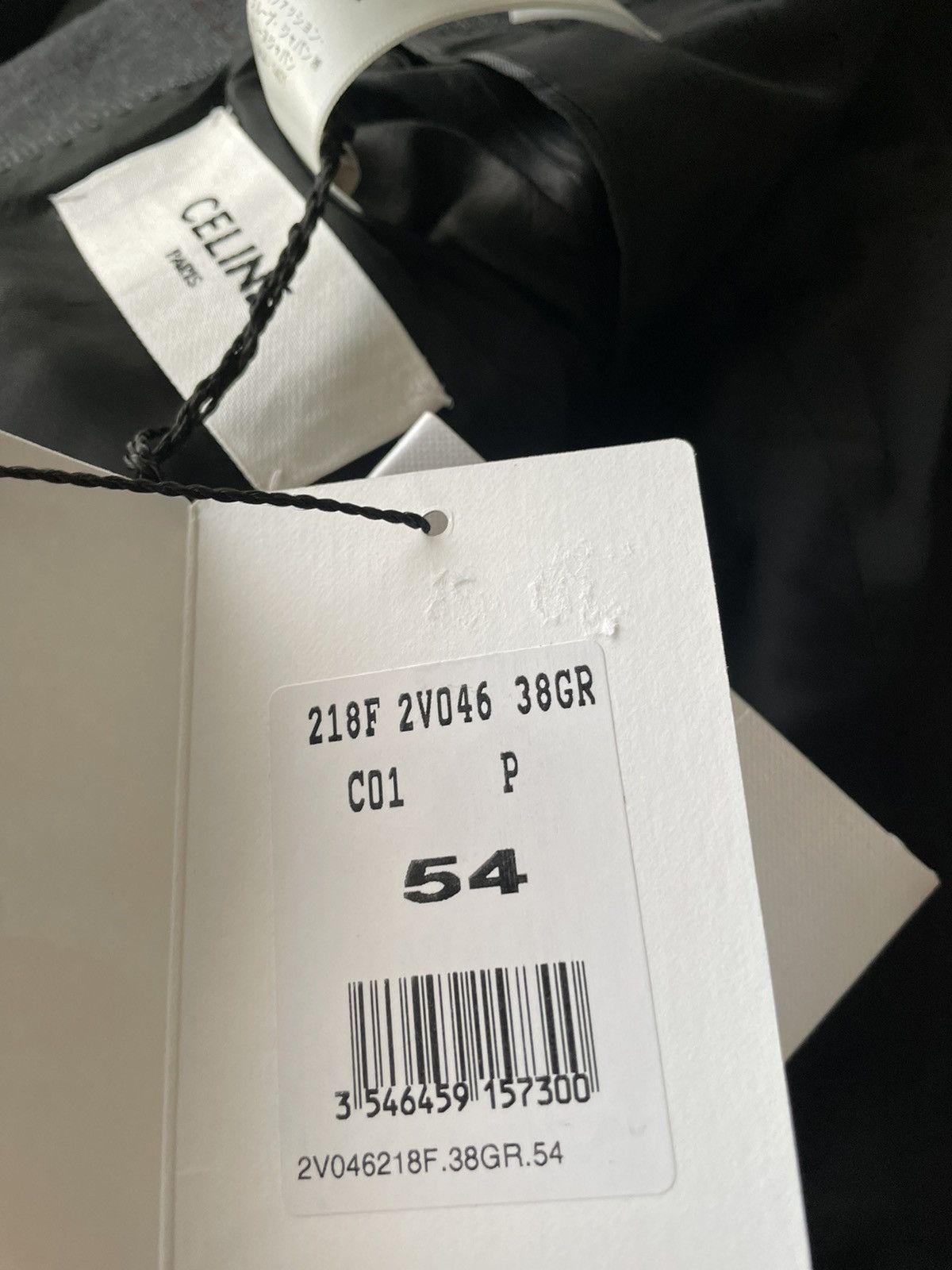 Celine × Hedi Slimane Rare $3,600 Value Brand New Runway Virgin Wool Blazer Size 52L - 6 Thumbnail