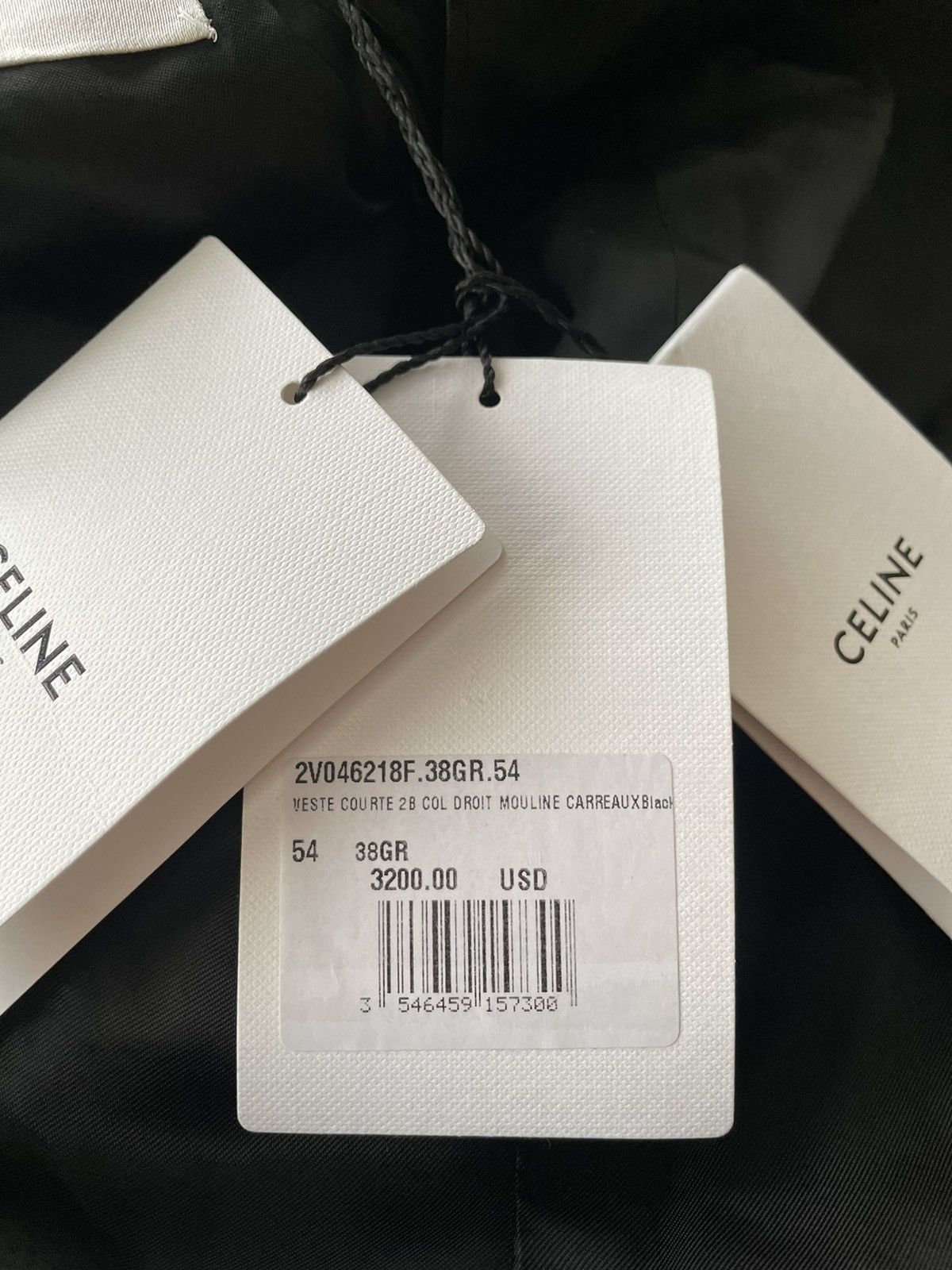 Celine × Hedi Slimane Rare $3,600 Value Brand New Runway Virgin Wool Blazer Size 52L - 5 Thumbnail