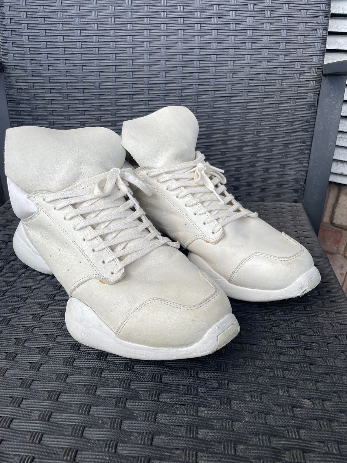 Adidas Rick Owens Adidas Split Sole Milk size 11 | Grailed