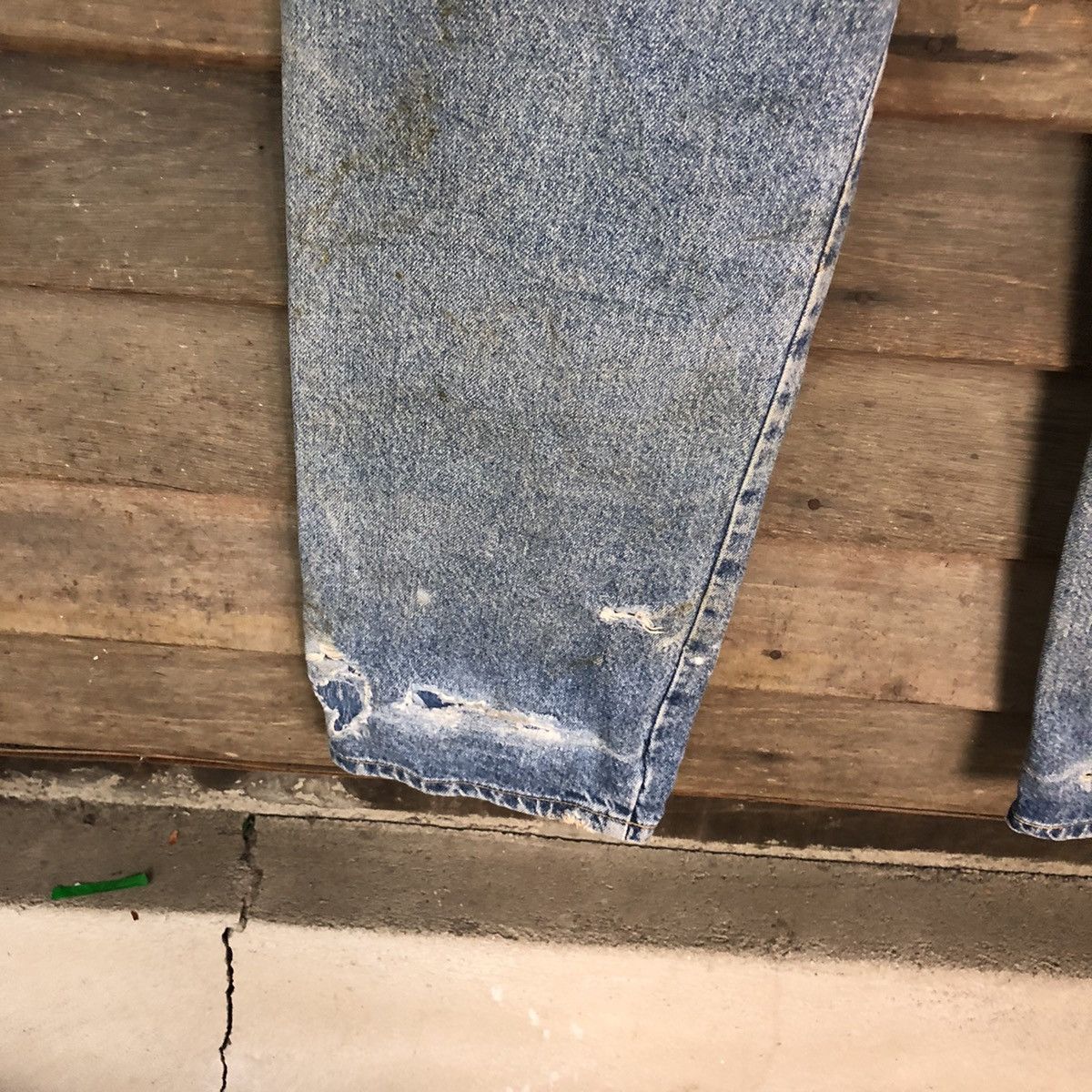 Japanese Brand Superior Three P.A.L blue Distreesed Denim Pants #4658 Size US 29 - 18 Thumbnail