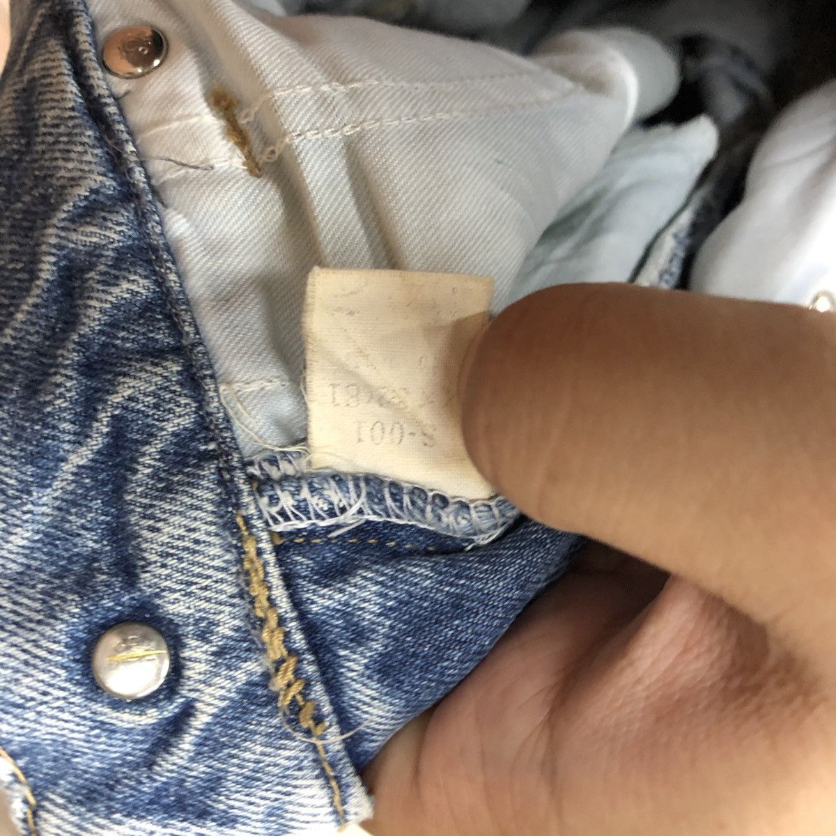 Japanese Brand Superior Three P.A.L blue Distreesed Denim Pants #4658 Size US 29 - 20 Thumbnail