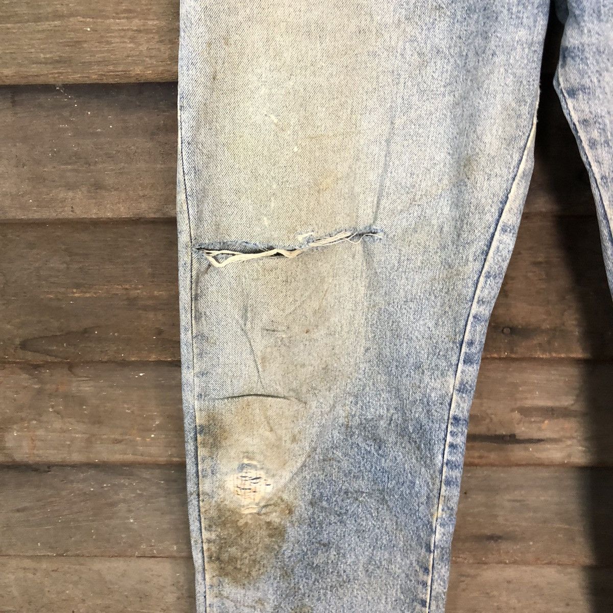 Japanese Brand Superior Three P.A.L blue Distreesed Denim Pants #4658 Size US 29 - 6 Thumbnail