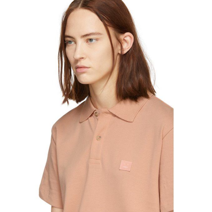 Acne Studios ACNE STUDIOS NORFOLK POLO IN PALE PINK Size US L / EU 52-54 / 3 - 1 Thumbnail