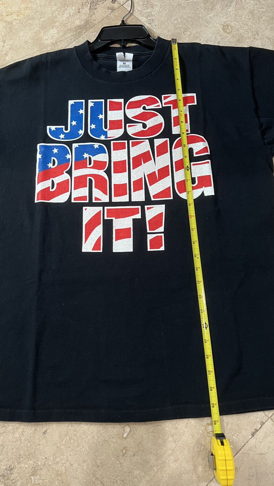 Vintage × WWE × WWF The Rock Just Bring It! TShirt Size XL Fruit of the Loom Tag Size US XL / EU 56 / 4 - 4 Thumbnail